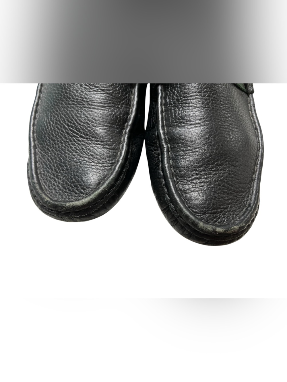 Men's Black Leather Gucci Slip-On Loafers - Picture 7 of 12